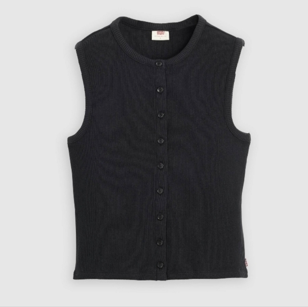 Camila Coelho ribbed knit button-up top
